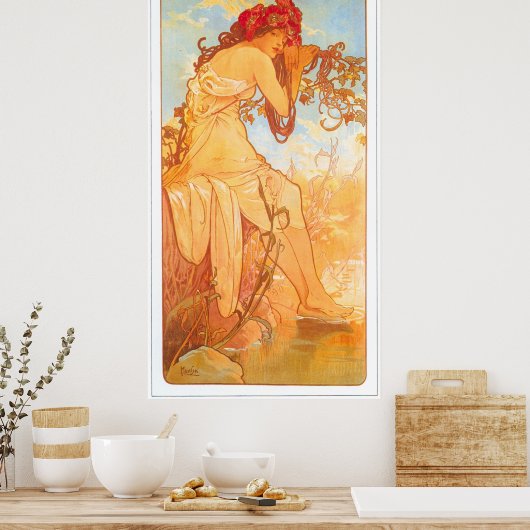 Poster Alphonse Mucha (Cuisine)