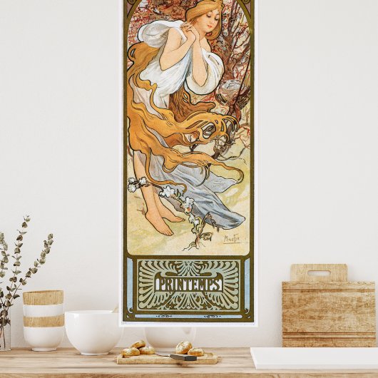 Poster Alphonse Mucha (Cuisine)