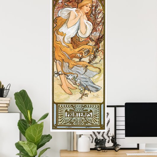 Poster Alphonse Mucha (Bureau à domicile)