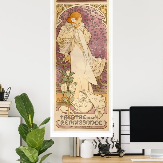 Poster Alphonse Mucha (Bureau à domicile)