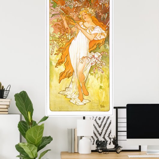 Poster Alphonse Mucha (Bureau à domicile)