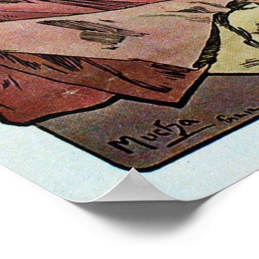 Poster Alphonse Mucha. 1900 (Coin)