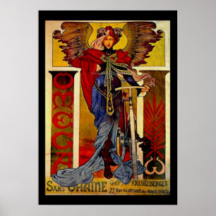 Poster Alphonse Mucha Art Nouveau Femme Éblouissante #39
