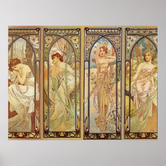 Poster Alphonse Mucha - Art Nouveau Master (Devant)