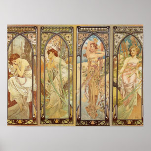 Poster Alphonse Mucha - Art Nouveau Master