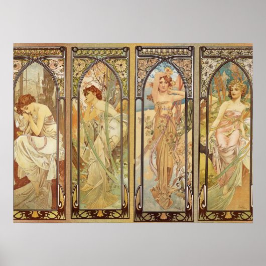 Poster Alphonse Mucha - Art Nouveau Master (Devant)