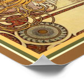 Poster Alphonse Mucha Art Nouveau Zodiac Print 12 x 16 (Coin)