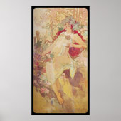 Poster Alphonse Mucha Automne (Devant)