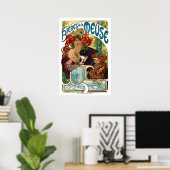 Poster Alphonse Mucha Bieres De La Meuse (Bureau à domicile)