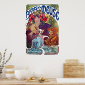 Poster Alphonse Mucha. Bieres De La Meuse, c.1897 (Cuisine)