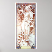 Poster Alphonse Mucha - Blanc d'hiver (Devant)
