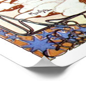 Poster Alphonse Mucha - Blanc d'hiver (Coin)