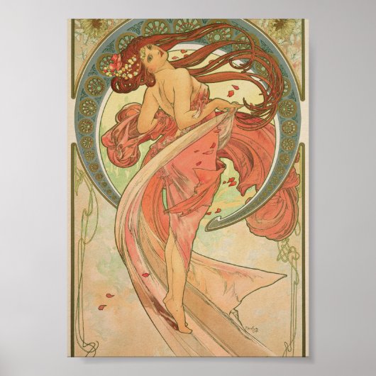 Poster Alphonse Mucha - Dance (Devant)