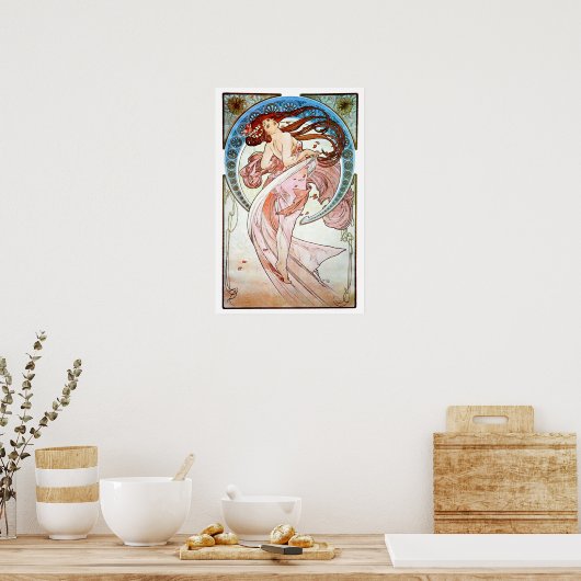 Poster Alphonse Mucha Dance (Cuisine)