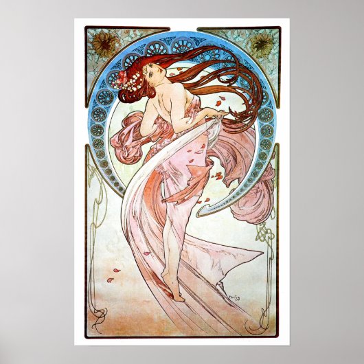 Poster Alphonse Mucha Dance (Devant)