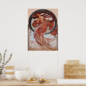 Poster Alphonse Mucha - Danse (Cuisine)