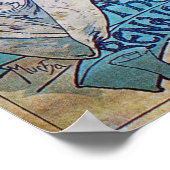 Poster Alphonse Mucha déesse (Coin)