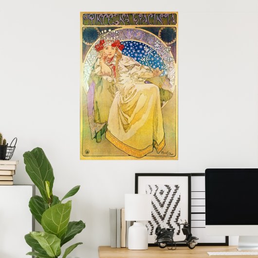 Poster Alphonse Mucha déesse (Bureau à domicile)