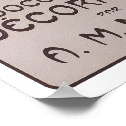 Poster Alphonse Mucha ~ Documents décoratifs 1902 (Coin)