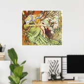 Poster Alphonse Mucha. Enfance, 1897 (Bureau à domicile)