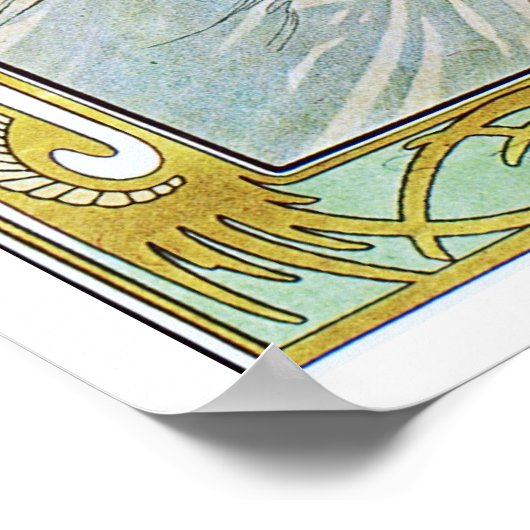 Poster Alphonse Mucha. Evoile Du Matin (Coin)