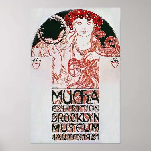 Poster Alphonse Mucha. Exposition Mucha, 1921 (Devant)