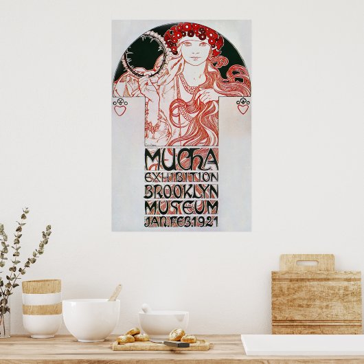 Poster Alphonse Mucha. Exposition Mucha, 1921 (Cuisine)