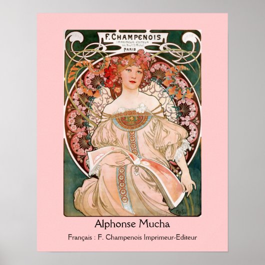 Poster Alphonse Mucha F. Champenois (Devant)