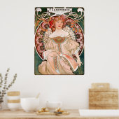 Poster Alphonse Mucha - F. Champenois Imprimeur-Editeu (Cuisine)