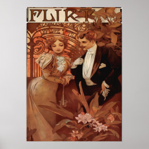 Poster Alphonse Mucha - Flirt Lefevre Utile
