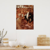 Poster Alphonse Mucha - Flirt Lefevre Utile (Cuisine)