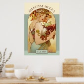 Poster Alphonse Mucha Fruit Cuisine / Entreprise prospère (Cuisine)