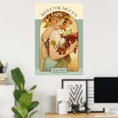 Poster Alphonse Mucha Fruit Cuisine / Entreprise prospère (Bureau à domicile)