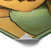 Poster Alphonse Mucha Fruit Peinture pas de frontière (Coin)