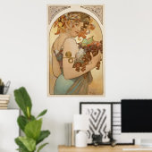 Poster Alphonse Mucha - Fruit - Print (Bureau à domicile)