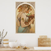 Poster Alphonse Mucha - Fruit - Print (Cuisine)