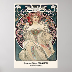 Poster Alphonse Mucha   Galerie Art Nouveau Imprim