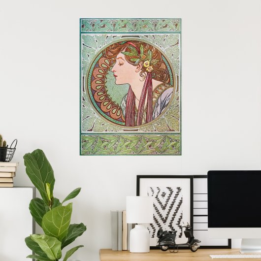 Poster Alphonse Mucha Goddess Art (Bureau à domicile)