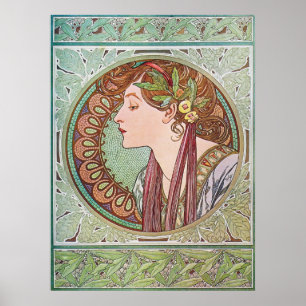 Poster Alphonse Mucha Goddess Art