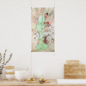 Poster Alphonse Mucha Hiver, 1896 (Cuisine)