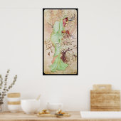 Poster Alphonse Mucha Hiver Winter (Cuisine)