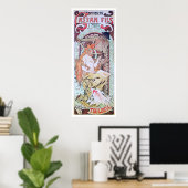 Poster Alphonse Mucha. Imprimerie Cassan Fils, 1897 (Bureau à domicile)