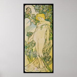 Poster Alphonse Mucha Iris