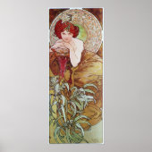 Poster Alphonse Mucha.L 'Emeraude/Emerald, 1900 (Devant)