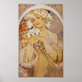 Poster Alphonse Mucha. La Fleur/Fleurs, c.1897 (Devant)