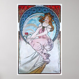 Poster Alphonse Mucha. La Peinture/Peinture, 1898