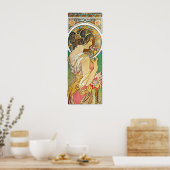 Poster Alphonse Mucha. La Primevere/Polyanthus, 1899 (Cuisine)