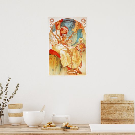 Poster Alphonse Mucha L'affiche épopée slave (Cuisine)