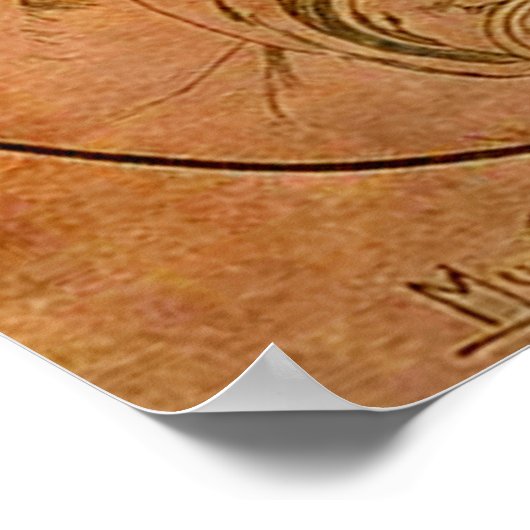 Poster Alphonse Mucha L'affiche Rose (Coin)