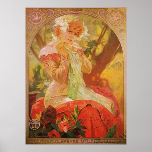 Poster Alphonse Mucha LeFevre Utile (Devant)
